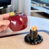 Zunmusi Ceramic Apple Toothpick Box 2025 New Home Personality Light Luxury High-End High-Look New Cotton Swab Storage Jar Ceramic Toothpick Box 1 Pack