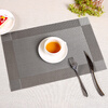 Mengting dining table mat, coffee table mat, anti-scalding mat, PVC western food mat, table mat coaster, 4 pieces 45*30cm 3034