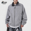 Popeye cleanfit lapel flight jacket men's autumn and winter casual versatile baseball jacket DJ06 gray L