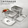 MOZHOU German quality food grade thickened and deepened stainless steel rectangular drain pan with holes and cover for washing vegetables and drying water and draining basin burgundy 36*27*20cm non-porous