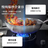 Kangbach wok non-stick pan 316L stainless steel wok 32cm honeycomb flat-bottomed frying pan induction cooker gas stove universal