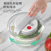 He Jiagong German high-end vegetable push-type dehydrator, salad spinner, vegetable basin, water drainer, manual fruit washing, medium 3L white fast water spinner, vegetable washing and decontamination