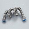Masfor 304 stainless steel corrugated water inlet pipe water heater hot and cold water pipe explosion-proof and leak-proof metal water supply hose 60cm