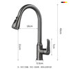HOMK Germany all-copper kitchen faucet pull-out sink hot and cold vegetable basin telescopic faucet YG-6006