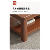 Craftsman Time coffee table rental house all solid wood coffee table living room small apartment home simple light luxury pure solid wood storage storage office custom shot assembly