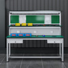 Kegan diy aluminum alloy anti-static workbench aluminum profile operating table computer table workshop factory assembly line assembly table repair table can be customized including accessories 1800*600*1600 double drawer