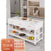 Zhaoran marble island kitchen open dining table removable workbench cooking table storage storage sideboard marble countertop 180*60*85cm four drawers