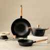 Smeo hammered iron pot three-piece set MR-642 black 3-piece set