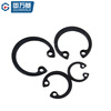 Guwanji 65 manganese steel hole circlip C-type inner snap ring 304 stainless steel bearing A-type elastic retaining ring GB893 65 manganese 32 50 pieces