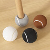 Dongzhitiandi tennis style cross opening table and chair foot covers mute stool foot pads anti-movement anti-slip dining chair protection universal foot covers spherical universal table and chair foot covers brown 4 pack