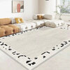 Brangdy minimalist light luxury thickened carpet living room sofa coffee table Internet celebrity simple floor mat bedroom bedside stain-resistant beautiful light luxury-3 120*160cm