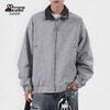 Popeye cleanfit lapel flight jacket men's autumn and winter casual versatile baseball jacket DJ06 gray L