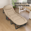JEEP folding bed recliner nap bed office single mattress integrated nap camp bed companion bed breathable cotton khaki