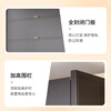 Zhifu steel dust-proof storage cabinet household flip-up door large capacity balcony storage cabinet living room utility cabinet bookcase storage rack gray 2 doors length 60 width 32 height 80cm