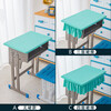 Primary and secondary school student desk cover 40x60 classroom waterproof tablecloth table cover sky blue school desk study desk cover royal blue/thick anti-wrinkle cloth type B three-sided skirt/40x60cm waterproof/fitable