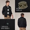 HAZZYS Men's Autumn Lapel Cotton Jacket Men's PHIZ Series Outdoor Casual Jacket Men ASVZU0CCI16 Black BK L (175/96A 48)