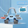 Jusai Four-Wheel Abdominal Training Rebound Abdominal Wheel Sports Fitness Exercise Abdominal Muscle Artifact Four-Wheel Smart Abdominal Wheel-Blue