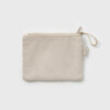 MUJI recycled polyester fiber double zipper bag travel bag beige S