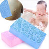 Children's bathing tool, baby mud sponge, bath towel, back rub, rub ash, 4 pack, mixed colors