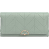 Viney cowhide women's wallet large capacity wallet long light luxury wallet foreign style student coin purse multi-card slot clutch bag matcha green fashion brand high-end versatile casual