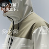 Bananain (Bananain) Wang Yibo's same style Oxygen 503Proof men's three-proof color-blocked single-shell jacket outdoor commuting jacket Wang Yibo's same style white birch and withered tea brown M