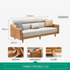Quanyou Home Sofa Bed Nordic Simple Furniture Technology Fabric Sofa Three-Place Foldable Two-Purpose Recliner Sofa Bed