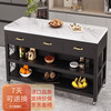 Zhaoran marble island kitchen open dining table removable workbench cooking table storage storage sideboard marble countertop 180*60*85cm four drawers