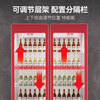 Xilaisheng display cabinet refrigerated beer cabinet beverage cabinet full-screen wine cabinet high-end wine cabinet fresh cabinet Internet celebrity convenience store refrigerator cold drink yogurt convenience store supermarket vertical freezer three-door full-screen arc model丨1800*600*2045 air-cooled red
