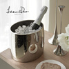 Lamomedeco new product LamomeDeco Nordic style stainless steel ice bucket champagne bucket red wine iced beer thickened ice wine island_Alan ice bucket_(high mirror polishing)