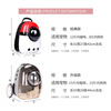 Cat bag, portable bag for outings, space capsule backpack, pet car cat box, large cat flight box, cat cage, transparent gray, upgraded space cover, next day delivery from Beijing warehouse, cats up to 15 pounds/dogs up to 10 pounds, double-sided breathable mesh/can be opened sideways for easy entry and exit/panoramic anti-stress