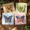 Left World Butterfly Metal Bookmark Retro Oil Painting Bookmark Classical Chinese Style High-end Exquisite and Practical Birthday Gift for Girls Gifts Whole Class Reward Gifts Forbidden City Cultural and Creative Souvenirs Four Packs Gift Box No Specifications