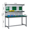 Kegan diy aluminum alloy anti-static workbench aluminum profile operating table computer table workshop factory assembly line assembly table repair table can be customized including accessories 1400*600*1600