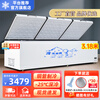 Bingnuoxi Freezer Commercial Large Capacity Freezer Household Horizontal Freezer Large Capacity Refrigerated Freezer Display Cabinet Commercial Freezer Commercial Freezer 2288 Dual Machine Single Temperature Copper Tube 3180*960*850