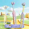Ino Teeth Children's Soft-bristled Three-sided Toothbrush 3-12 Years Old Infant Toothbrush Soft-bristled Three-Headed Toothbrush Wrapped Type Tongue-Scraping Baby Brush Children's Soft-bristled Three-sided Toothbrush 1 Box 2 Count