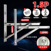 304 thick stainless steel air conditioner outdoor unit bracket air conditioner outdoor unit tripod 1.5 hp / 2 hp / 3 hp Gree Midea large 1.5 hp stainless steel extended version thick 1.8MM complete set of screws