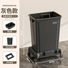KMB restaurant cleaning food collection truck trash can with wheels storage commercial garbage truck frame trolley large size large capacity gray and black food collection truck combination package one no specifications