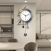 Jiujiuda living room wall clock light luxury high-end atmosphere 2025 high-end wall watch modern simple personality creative clock wall hanging