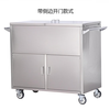 Huili stainless steel trolley garbage transfer cart waste recycling turnover box hospital clinic sterile mobile waste 800*450*800 (201) style one (not included)