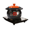 Vinoa casserole induction cooker special stew pot gas universal soup cooking household open flame dual-purpose high temperature resistant ceramic pot small casserole orange lid (general use for induction cooker open flame) 7500L