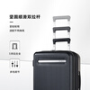 Samsonite luggage 25-inch trolley case student expandable travel luggage UF7 black check-in box
