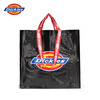Dickies casual shoulder shopping bag woven bag portable snakeskin bag large capacity storage foldable environmentally friendly bag black