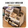 Wilkie Pen Holder Desktop Storage Box Desk Storage Rack Desk High-Looking Multifunctional Student Stationery Drawer Storage Desktop Stationery Box Milk White