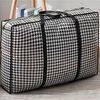 Quilt Dustproof Moving Packing Hand Luggage Travel Large Capacity Thickened Extra Large Storage Bag Thickened 175g Perforated Style Random Pattern Black 200L 8 Pack Big Mac 91*61*26