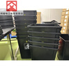 Trash can industrial electronic waste storage 40L square black lidless plastic laboratory large-capacity dust-free workshop dedicated large-capacity flip-top trash can 240 liters black (with foot pedal)