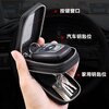 Liyou high-end quality key bag storage bag unisex key bag car key cover simple waist-hanging mini bag black Toyota double layer bag