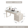ZUOKEZUOJIA slate desk cream style pure white with cabinet integrated light luxury modern small apartment study desk office computer desk pure white slate desk with cabinet 100