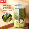 Tuojin German imported quality pickle jar glass sealed household pickle jar large capacity Sichuan pickle jar 10 catties naked bottle (octagonal self-venting)