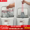 Garbage bag enlarged and thickened household Japanese-style double-layer bucket drawstring extra thick kitchen automatic closing 70x60 large size 38l 75 pieces 5 rolls 4 silk extra thick silver 70*60cm drawstring type upper