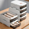 Raft core egg box egg storage box drawer-type large-capacity refrigerator storage stacking kitchen crisper rolling box with lid 1 layer fruit orange can hold about 21 eggs