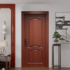 Solid wood door bedroom door walnut log painted door pure solid wood high-end wooden door room door interior door set door walnut pure solid wood log painted door A